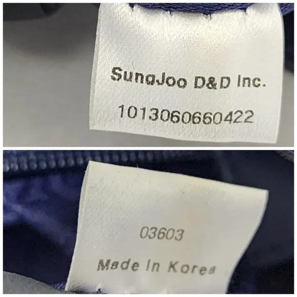 Authentic MCM 2way Visetos Small Drawstring Shoulder Bag White/Navy Blue - Picture 15 of 16